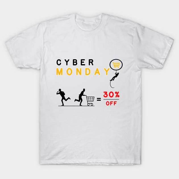 Cyber Monday T-Shirt T-Shirt by Maan85Haitham